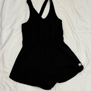 Vuori Halo Retro Romper - Black Heather